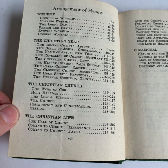 Vintage The Junior Hymnal 1928 Sunday School & Luther League Liturgy Book 1954 P - Picture 7 of 9